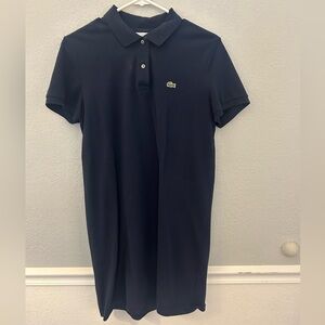 Lacoste Navy Blue Polo Shirt Dress, size 40